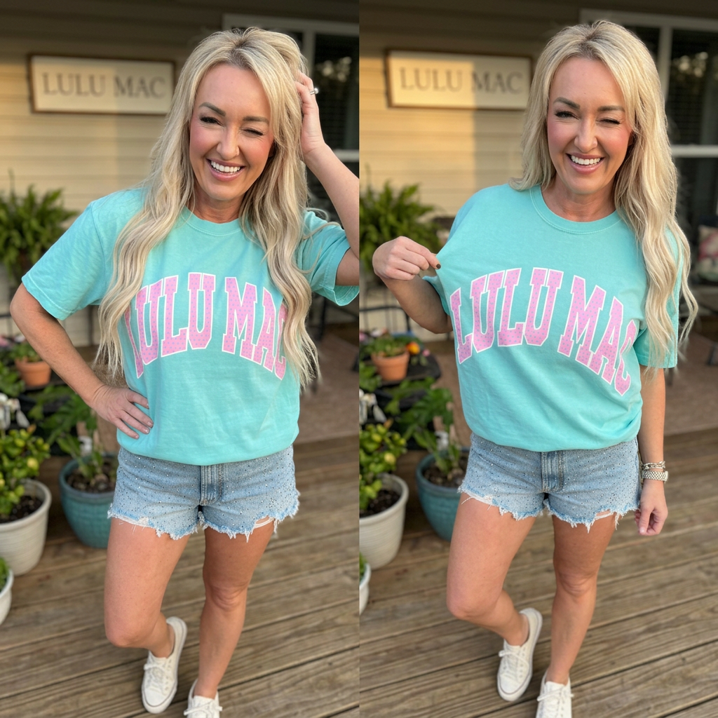 Lulu Mac Polka Dot- Chalky Mint