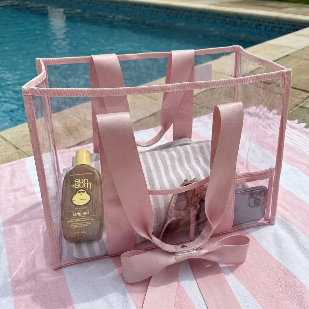 Pink Bow PVC Bag- PREORDER!! ARRIVES LATE MAY/EARLY JUNE