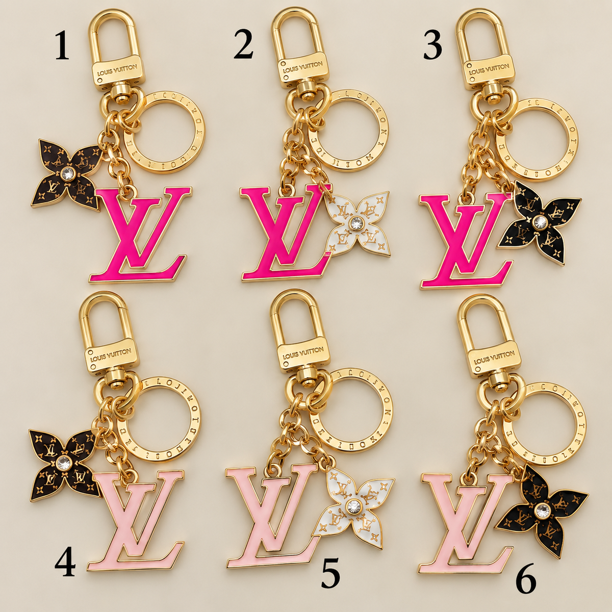 Designer-Inspired Luxe Keychain Collection ✨🔑