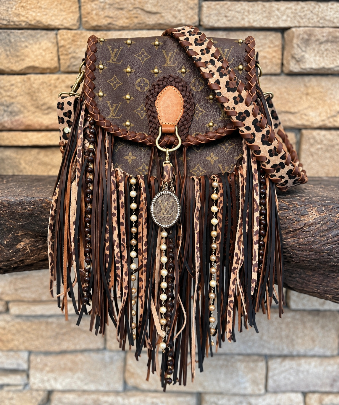 🤎 Wild Side Leopard Fringe Crossbody