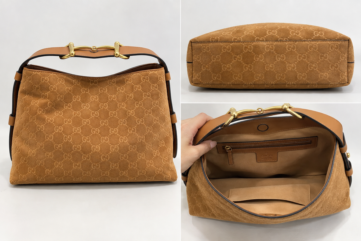 🤎 Gucci Suede Horsebit Hobo
