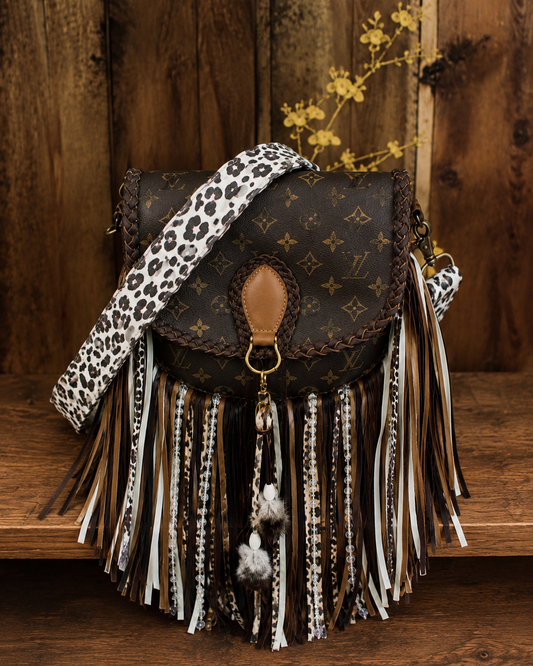 🤎 The Leopard Outlaw Luxe Fringe Crossbody