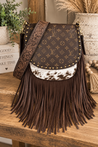 🤎 Western Luxe Fringe Saddle Bag