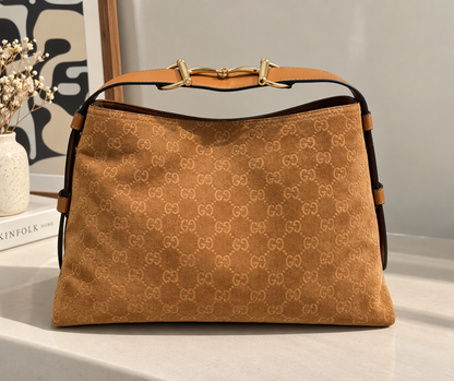 🤎 Gucci Suede Horsebit Hobo