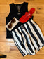 Lulu Mac boxer- black/white stripe
