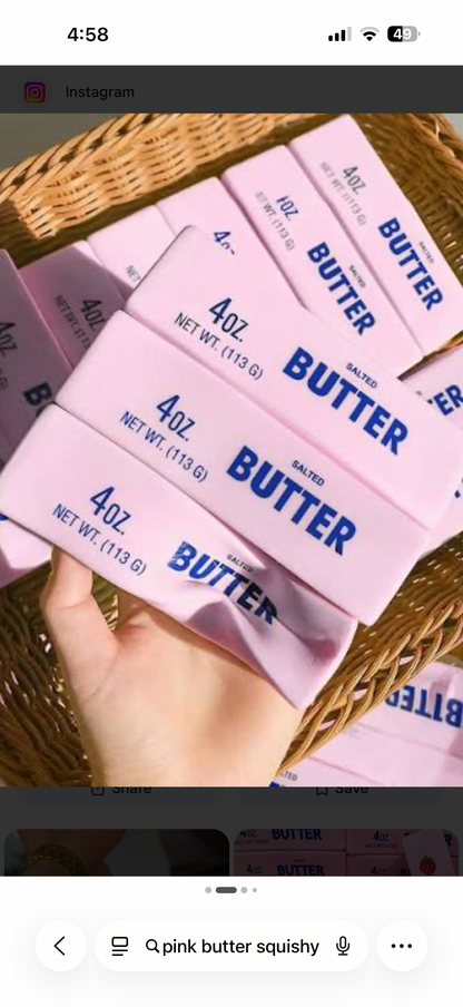 Pink butter squishy