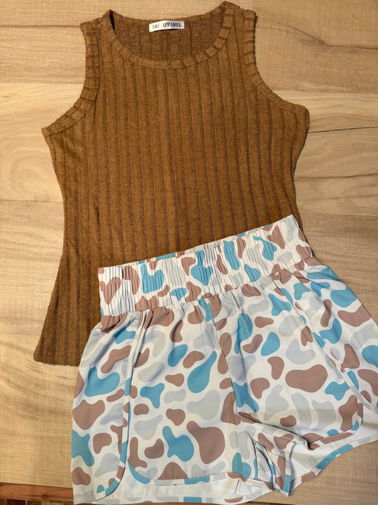 Ribbed Mocha Tank