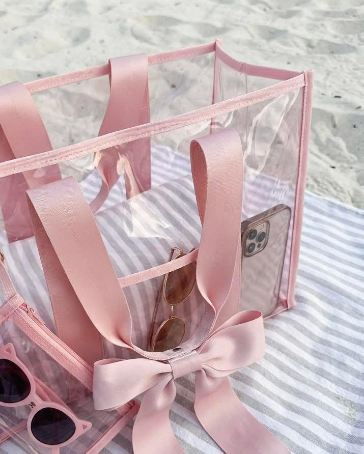 Pink Bow PVC Bag- PREORDER!! ARRIVES LATE MAY/EARLY JUNE