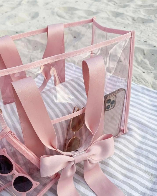 Pink Bow PVC Bag- PREORDER!! ARRIVES LATE MAY/EARLY JUNE