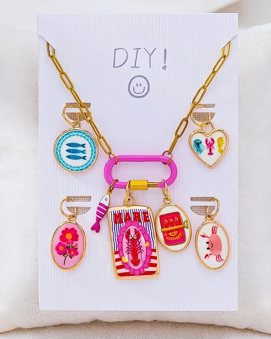 DIY Interchangeable Charm Necklace