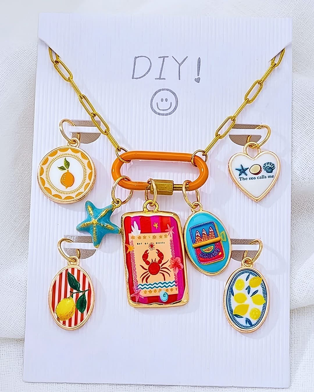 DIY Interchangeable Charm Necklace