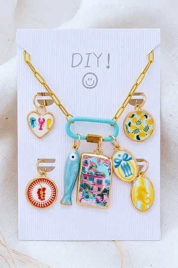 DIY Interchangeable Charm Necklace