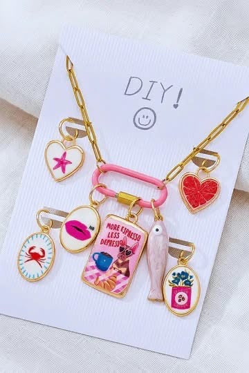 DIY Interchangeable Charm Necklace