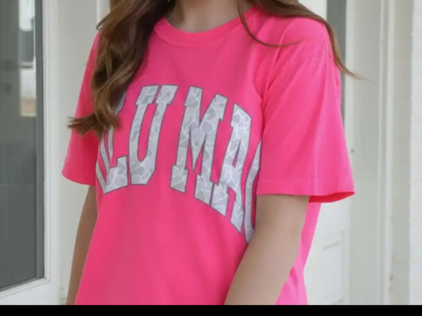 Lulu Mac Hot Pink graphic tee