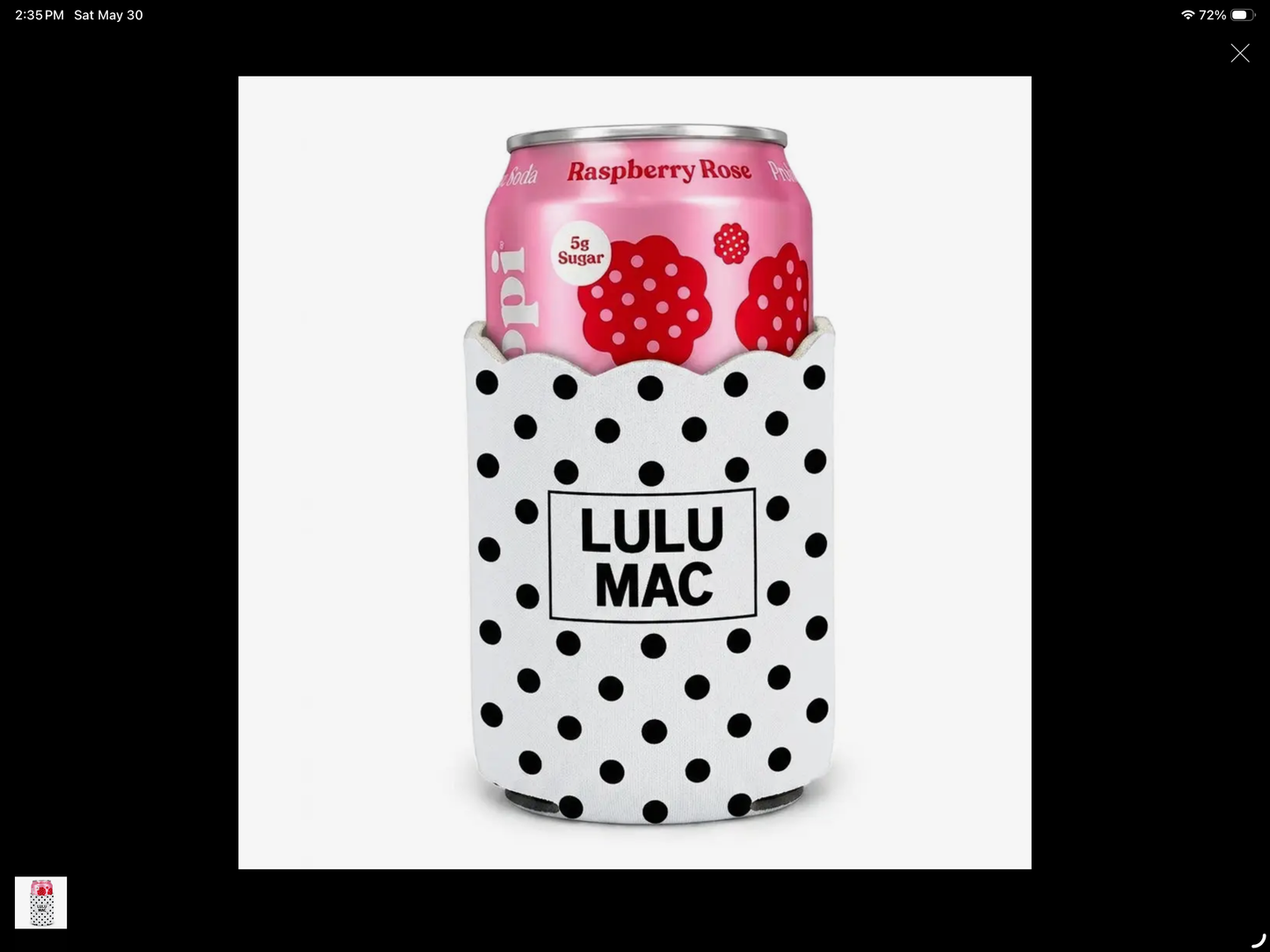 Lulu Mac Polka Dot Koozie