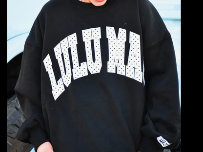 Lulu Mac Black Polka Dot Sweatshirt