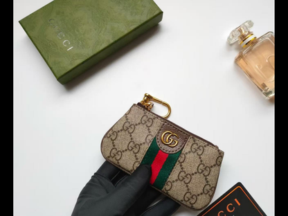 Gucci Ophidia GG Keychain Card Holder