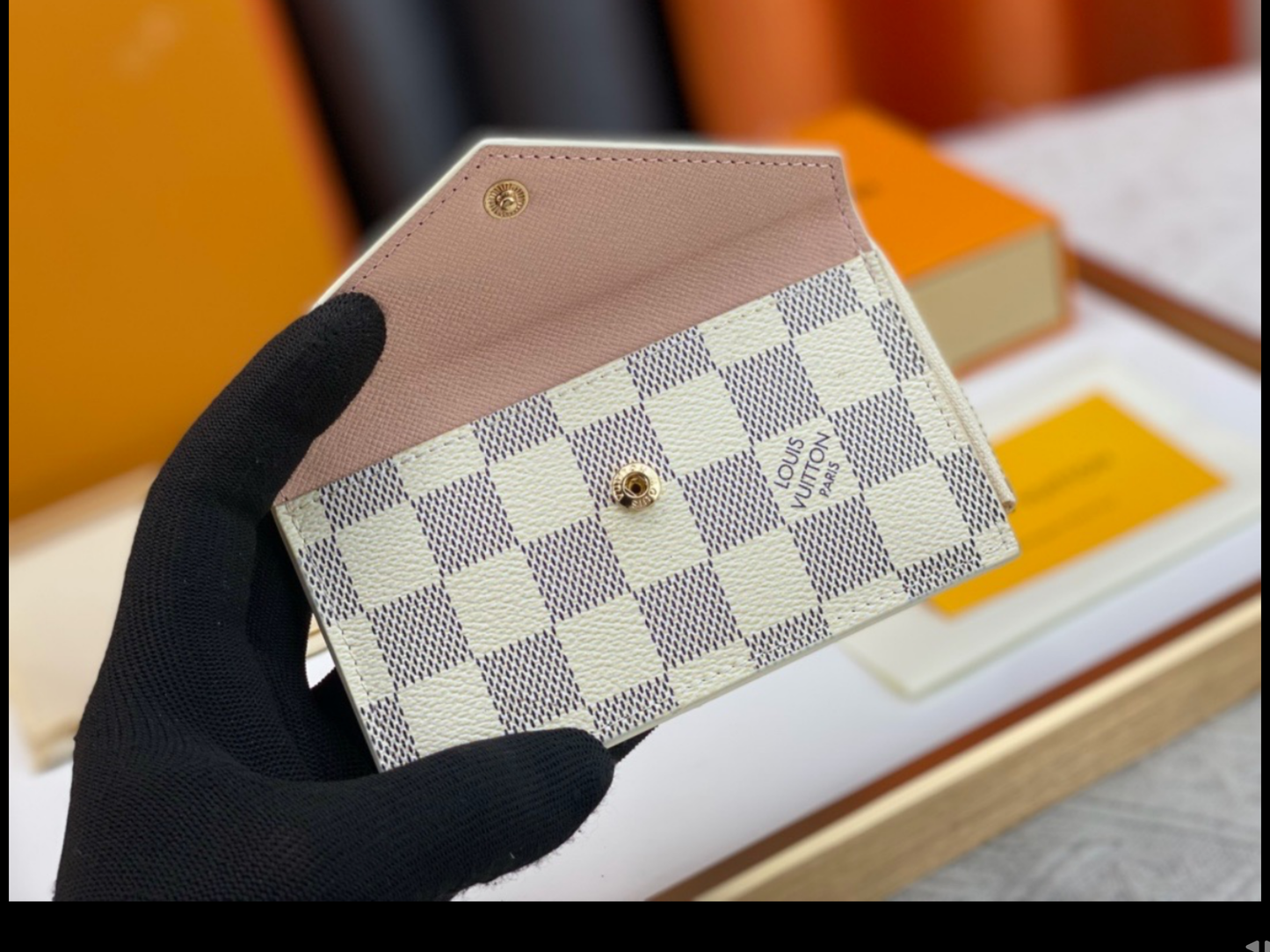 ✨ LV-Inspired Wallet Keychain ✨
