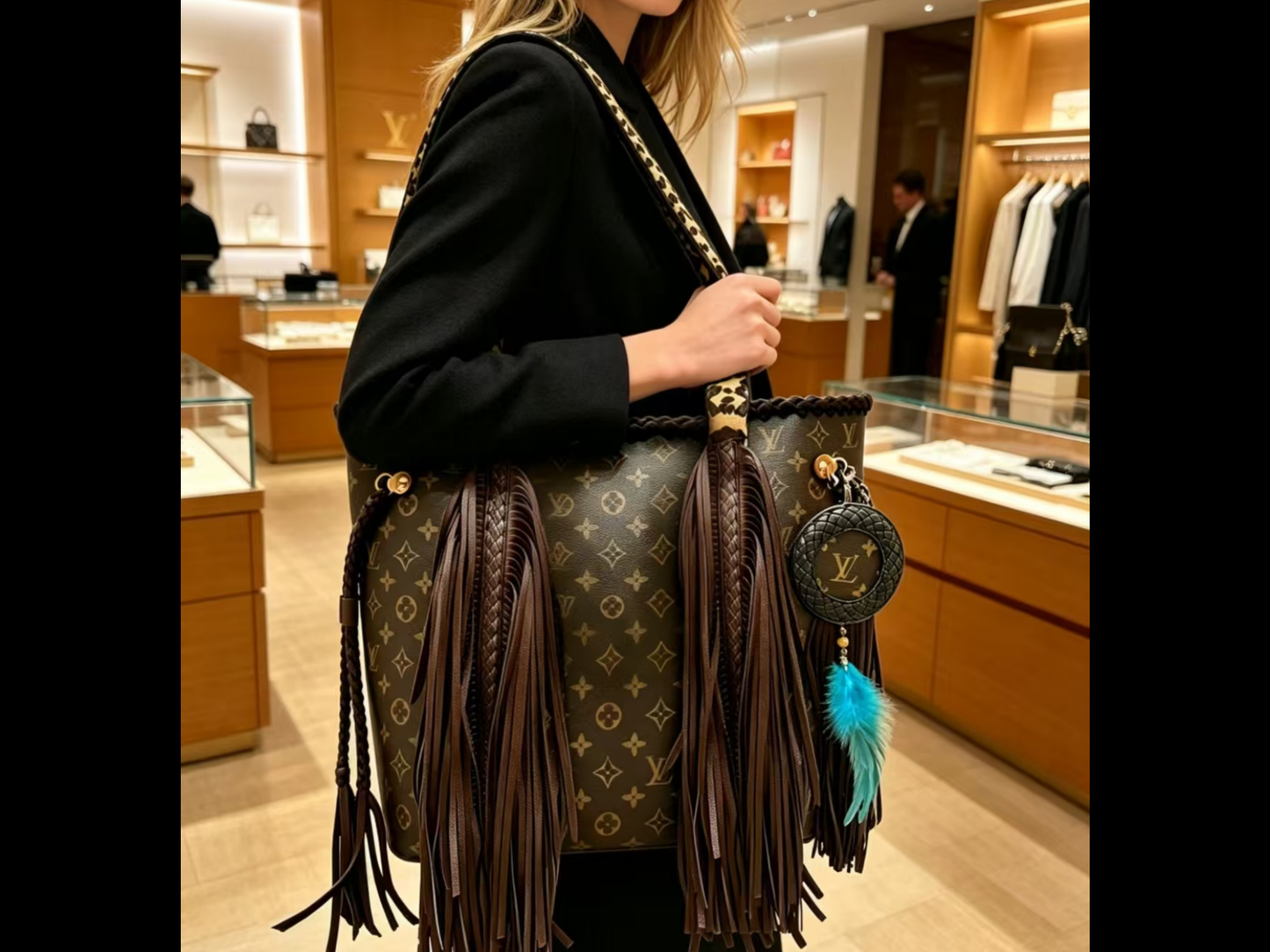 Western Fringe Statement Tote