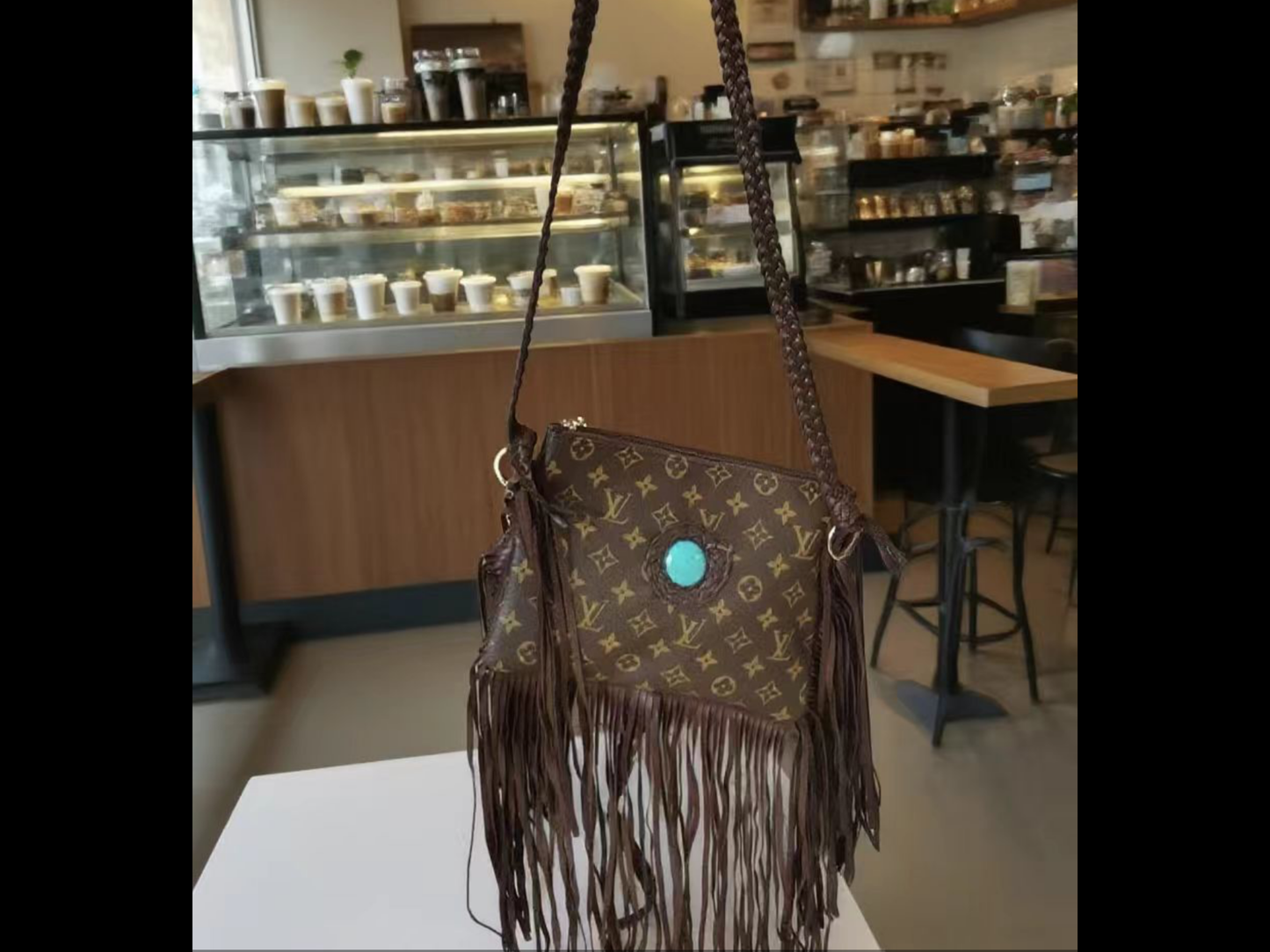 🤎🩵 THE TURQUOISE TRAILS FRINGE CROSSBODY 🩵🤎