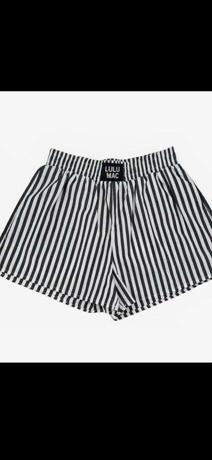Lulu Mac Black Striped Boxer