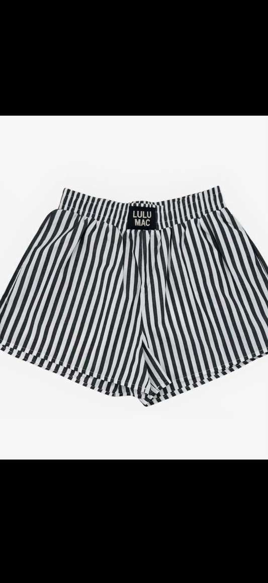 Lulu Mac Black Striped Boxer